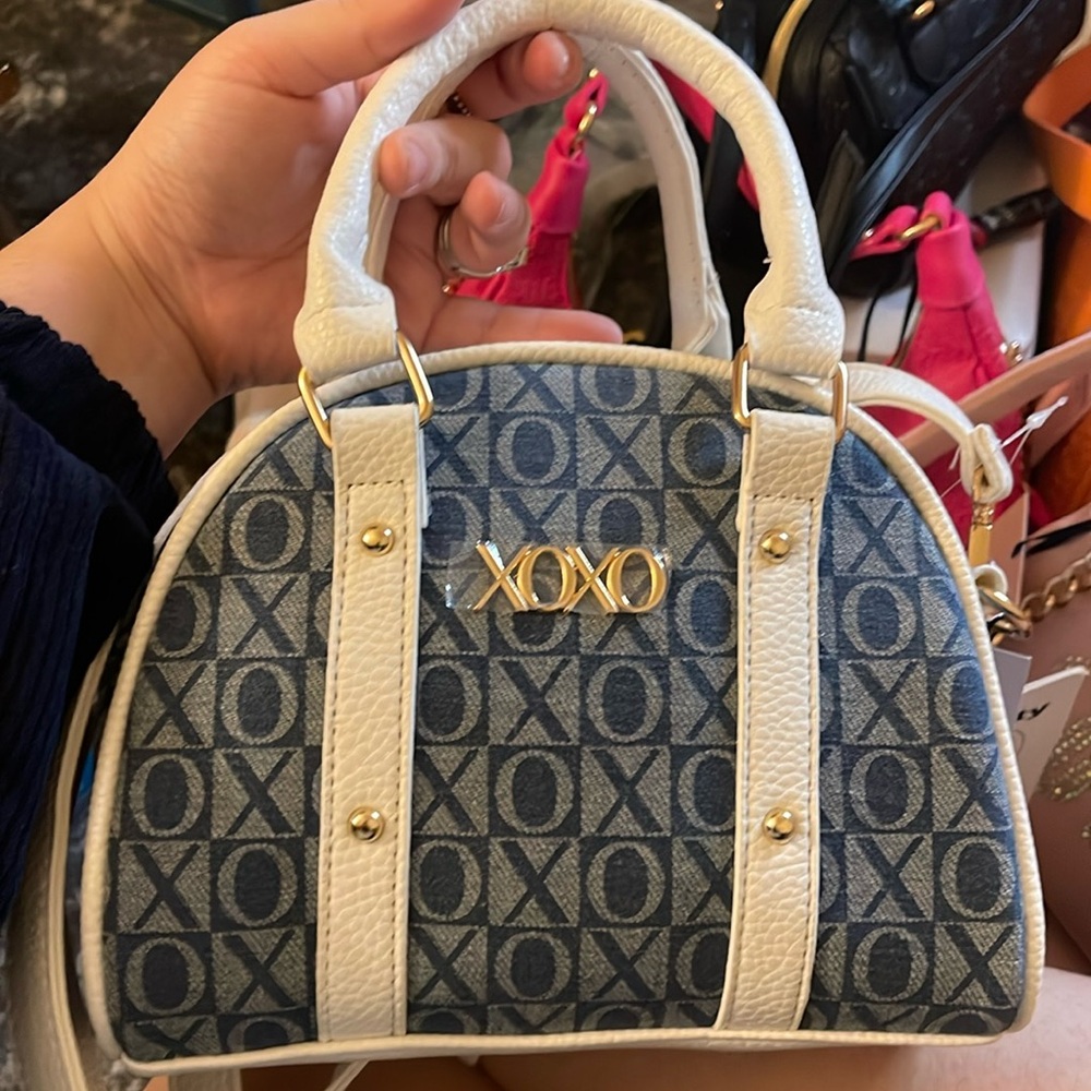 Xoxo Denim Mini Bowler Bag